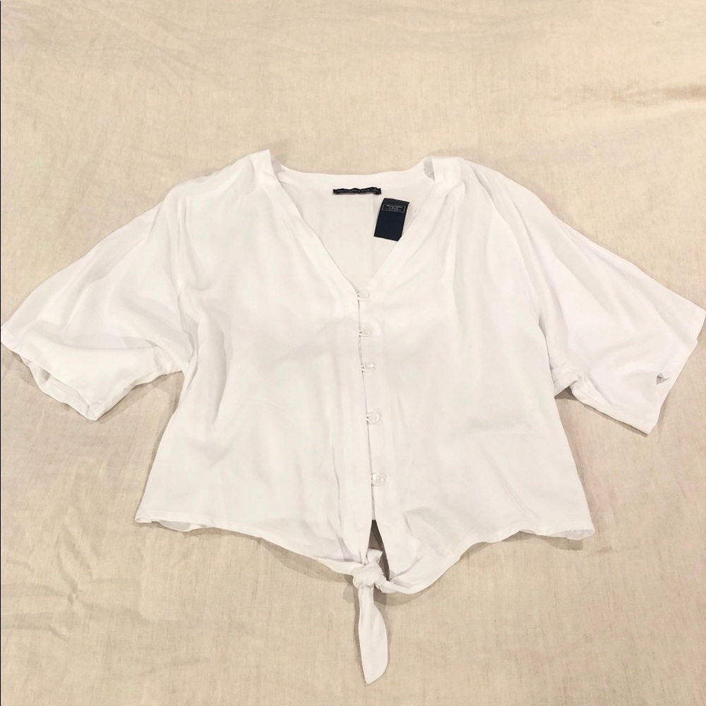 Abercrombie & Fitch tie front top NWT!